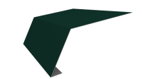 Планка карнизная 100x65x2000 мм, 6005 зеленый мох глянцевый