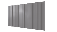 Профнастил К20 1195/1130x0,4 мм эконом, 9006 бело-алюминиевый глянцевый
