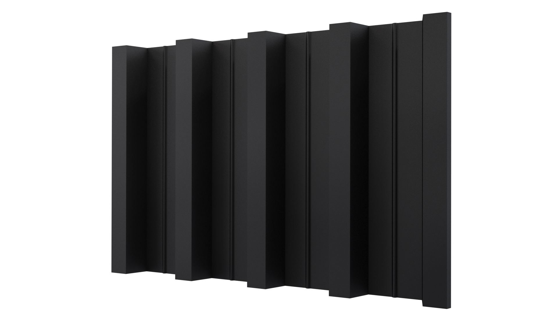 Профнастил Н60 902/845x0,5 мм, 9005 черный янтарь матовый