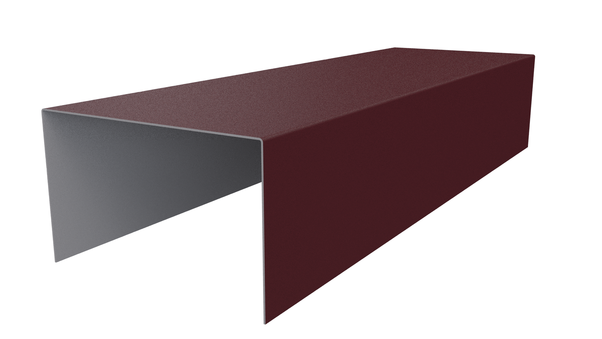 Крышка 40x65x40 мм, 3005 винно-красный матовый