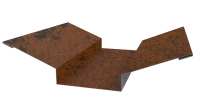 Планка ендовы верхняя 76x76x2000 мм, Картэн
