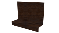 Примыкание боковое фальц 25x65x130 мм, Античный дуб 3D