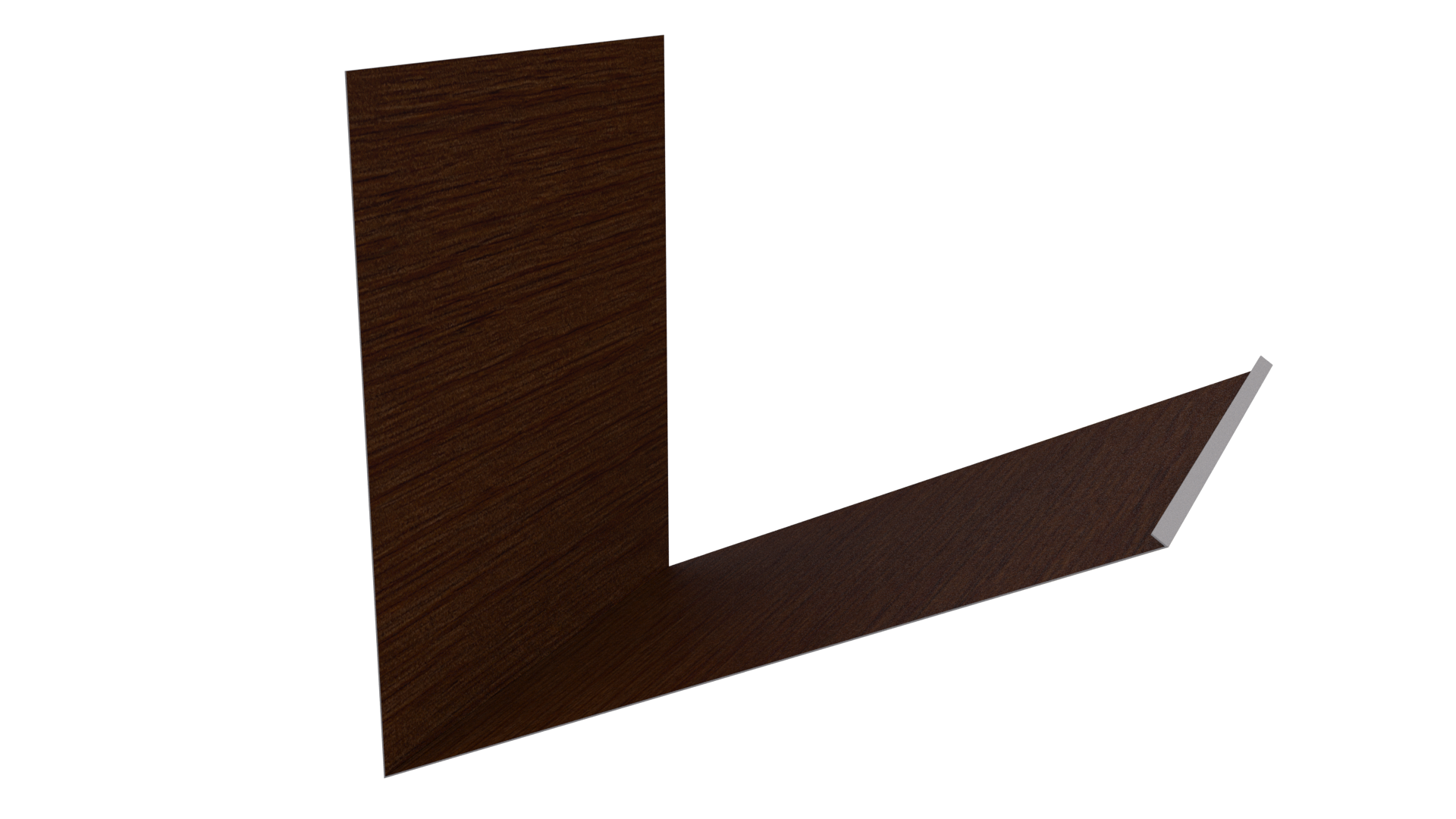 Планка примыкания верхняя к трубе фальц 250x210 мм, Золотистый дуб 3D