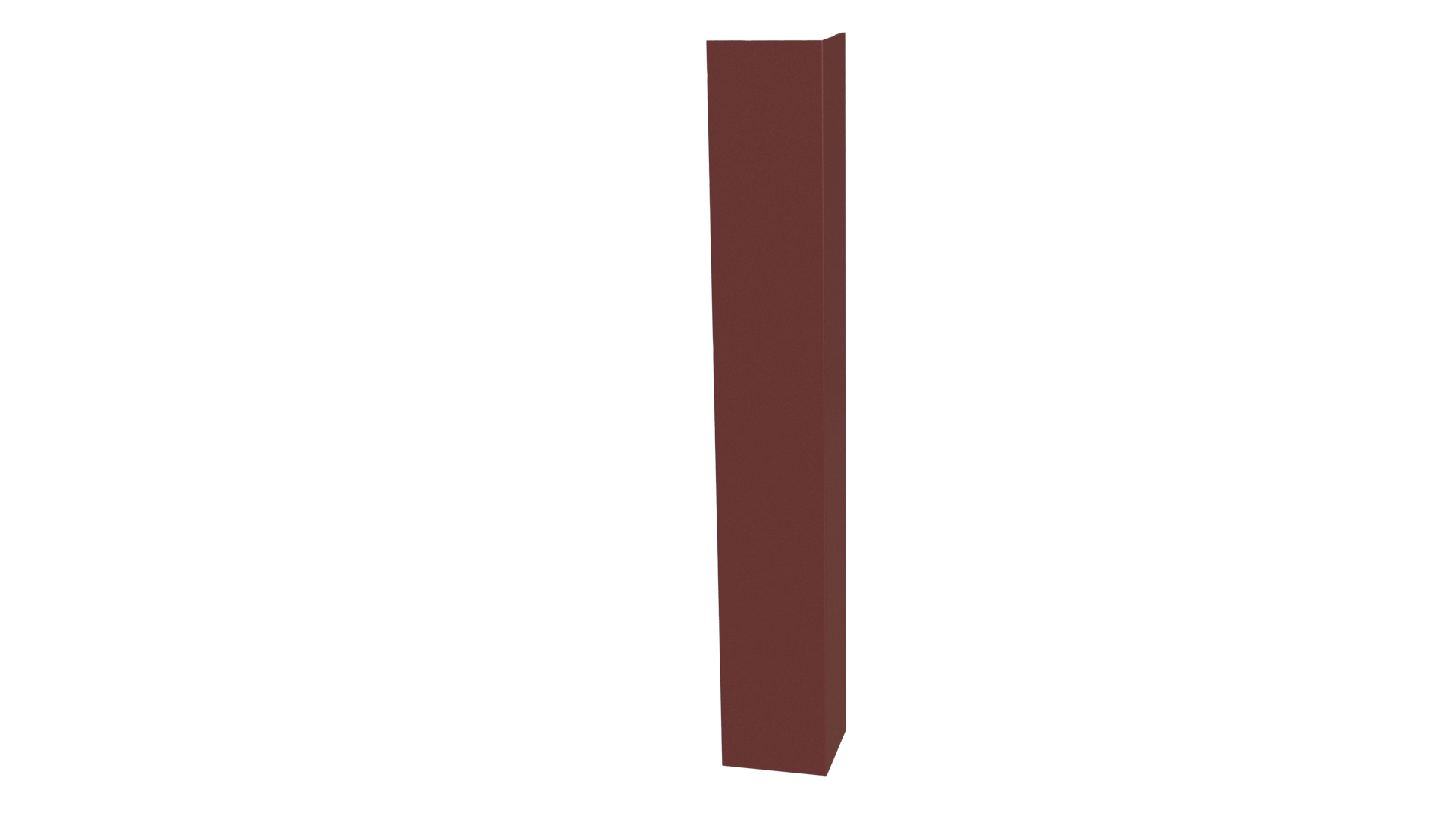 Планка угла наружного 30x30x2000 мм, 3009 оксид красный глянцевый