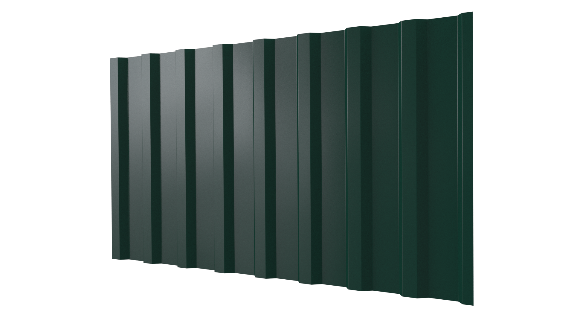 Профнастил С20B 1150/1100x0,45 мм, 6005 зеленый мох глянцевый