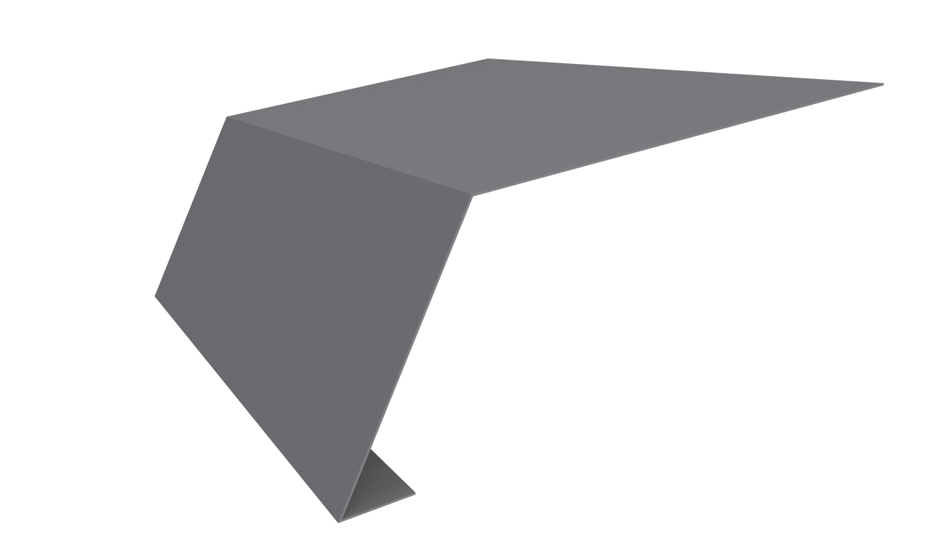 Планка карнизная 100x65x2000 мм, 7040 серое окно глянцевый