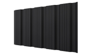 Профнастил К20 1195/1130x0,5 мм, 9005 черный янтарь стальной бархат