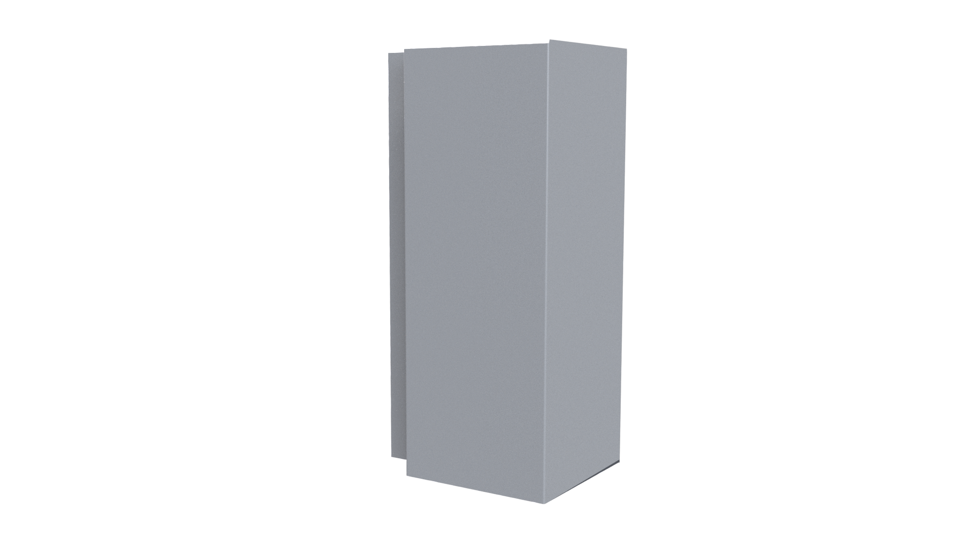 Планка угла наружного сложная Блок-хаус 110x110x2000 мм, 7040 серое окно глянцевый
