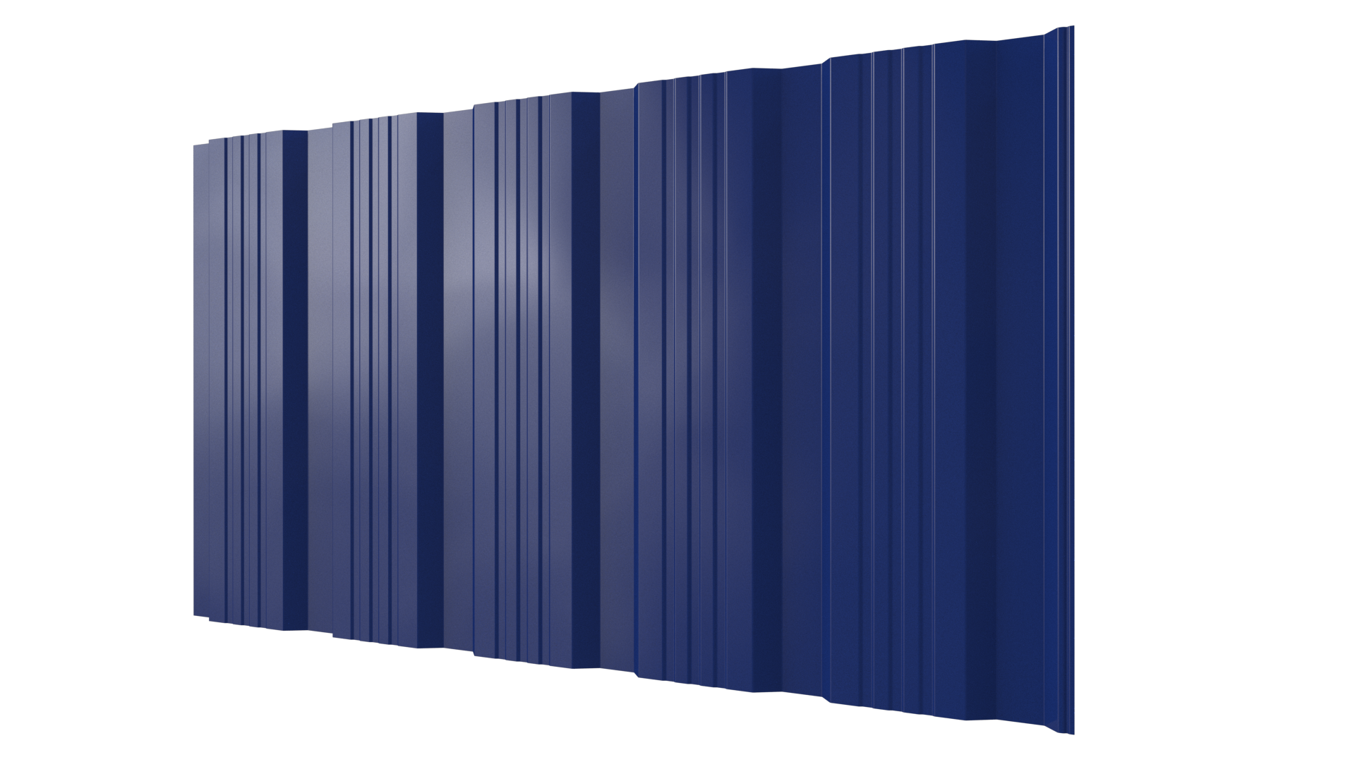 Профнастил К20 1195/1130x0,4 мм эконом, 5002 ультрамариново-синий глянцевый