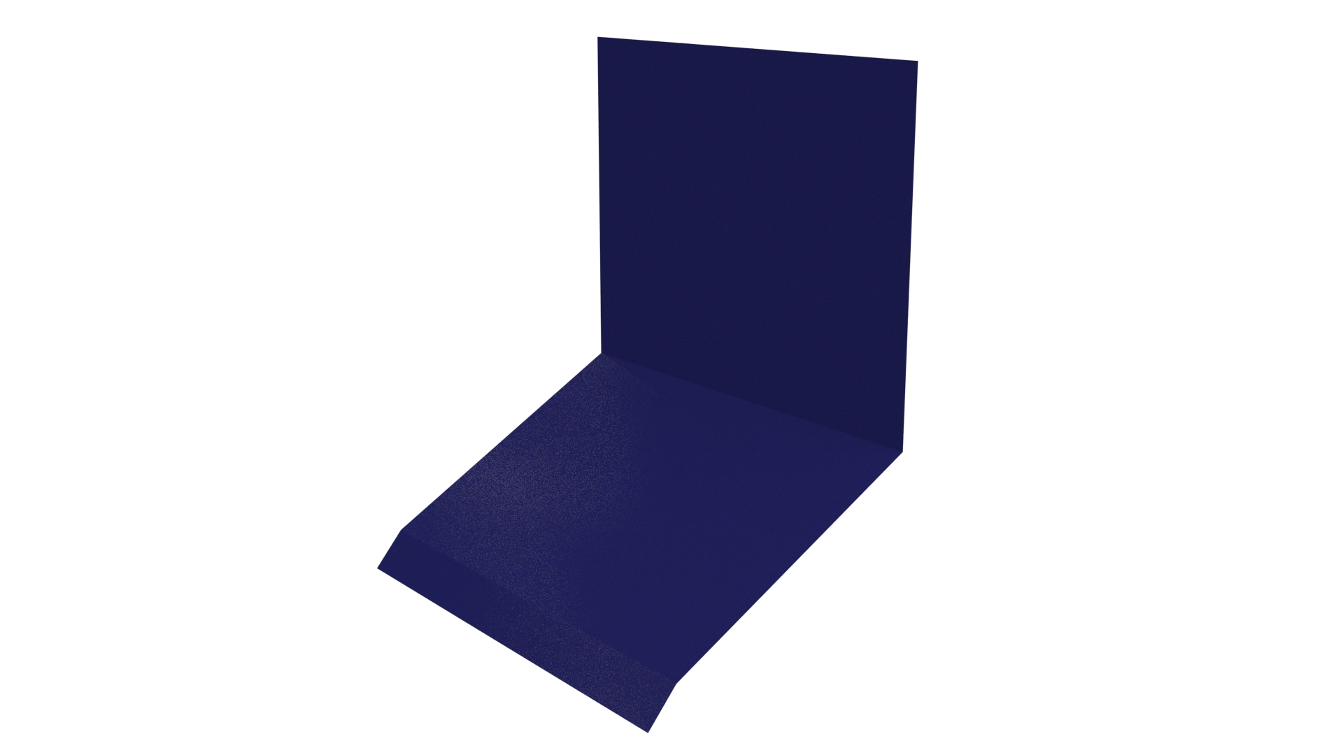 Планка примыкания верхняя к стене фальц 150x130x20 мм, 5002 ультрамариново-синий глянцевый