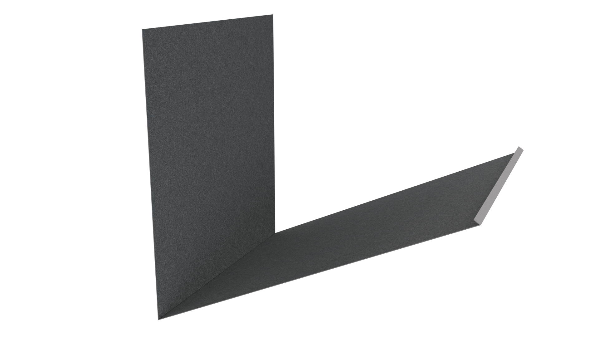 Планка примыкания верхняя к трубе фальц 250x210 мм, цинк