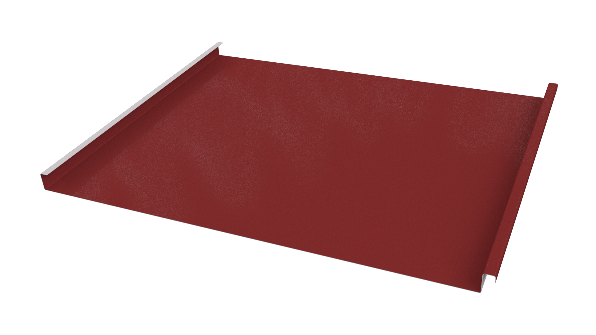 Фальцевая кровля 562/550x0,65 мм, 3011 коричнево-красный глянцевый