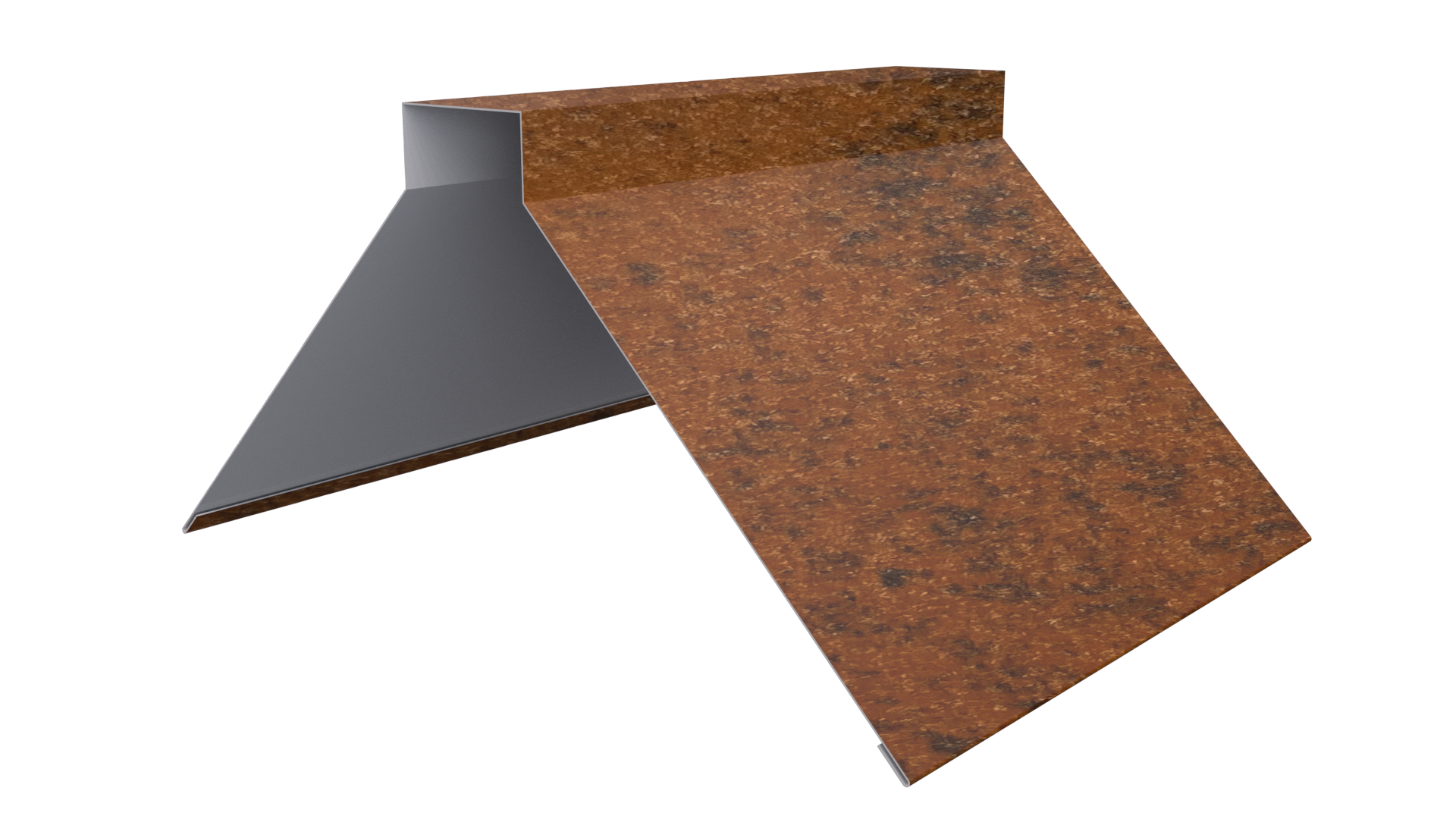 Конёк фигурный 150x150x2000 мм, Картэн