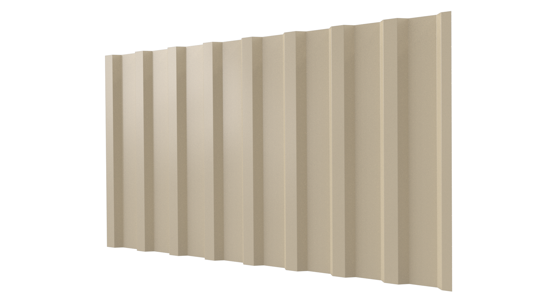 Профнастил С20B 1150/1100x0,65 мм, 1015 св. слоновая кость глянцевый