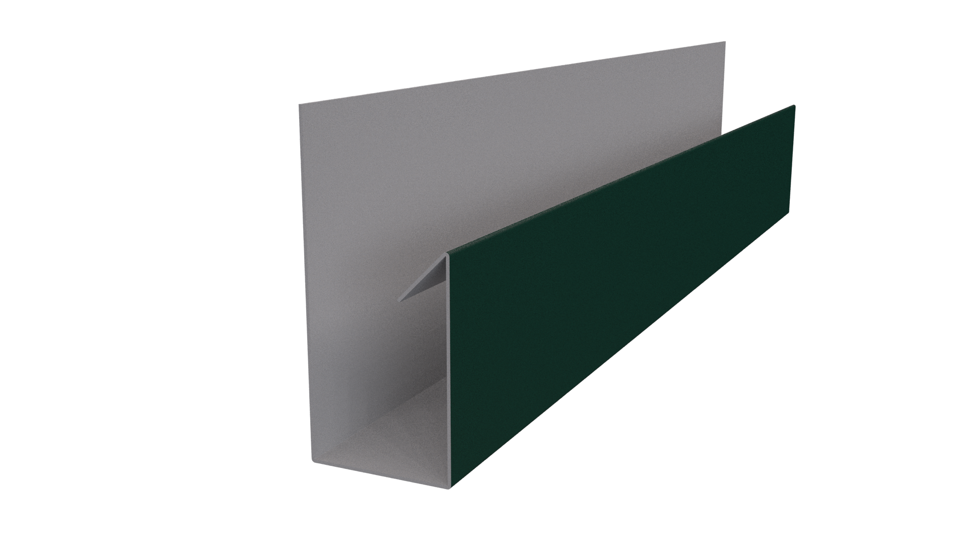 Планка П-образная 30x20x2000 мм, 6005 зеленый мох матовый