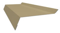 Планка примыкания в штробу 20x60x10 мм, 1014 слоновая кость глянцевый