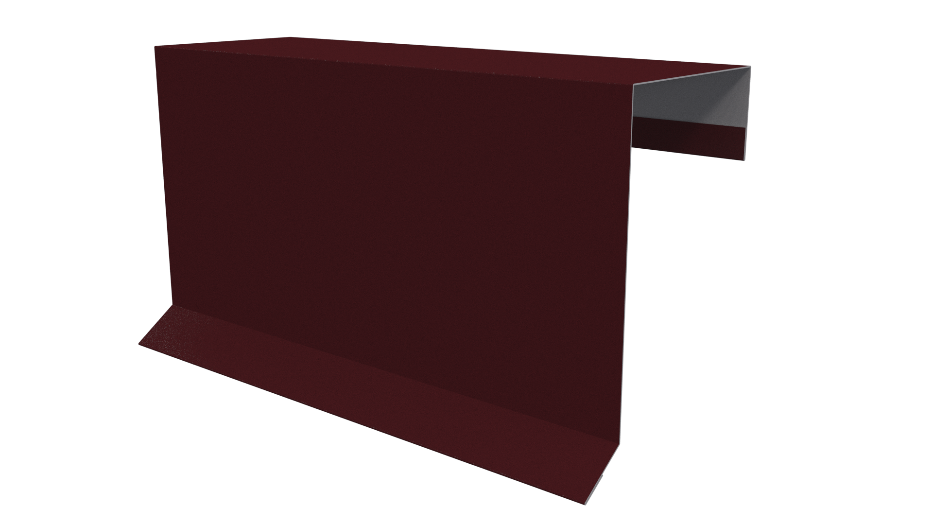 Планка торцевая фальц 65x97 мм, 3005 винно-красный глянцевый