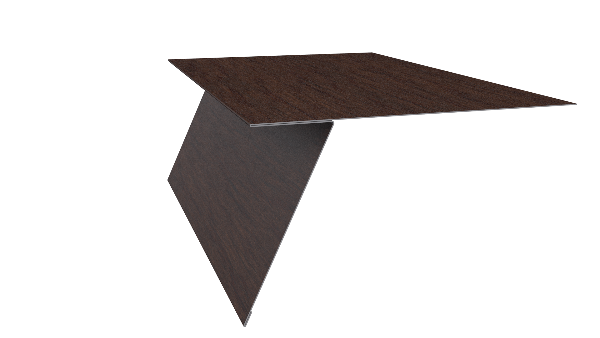 Планка карнизная фальц 130x80 мм, Античный дуб 3D