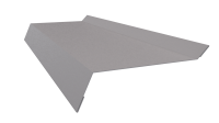 Планка примыкания в штробу 20x60x10 мм, цинк