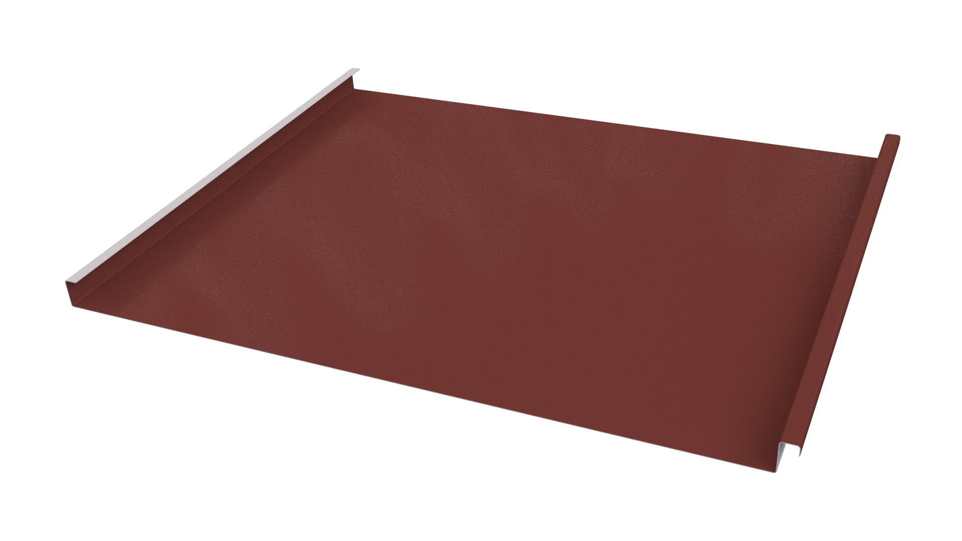 Фальцевая кровля 562/550x0,65 мм, 3009 оксид красный глянцевый
