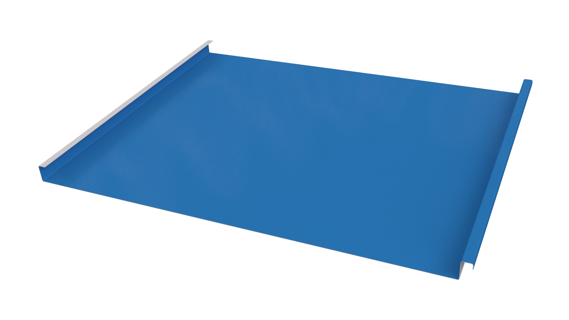 Фальцевая кровля 562/550x0,45 мм, 5015 небесно-синий глянцевый
