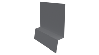 Планка стартовая фальц 135x30x55 мм, 7040 серое окно глянцевый