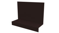 Примыкание боковое фальц 25x65x130 мм, 8017 шоколадно-коричневый глянцевый