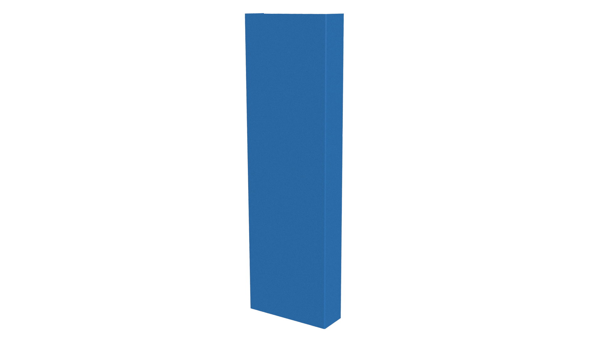 Декоративная накладка 20x60x20 мм, 5015 небесно-синий глянцевый