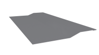 Планка крепёжная фальц 50x17x29 мм, 7040 серое окно глянцевый