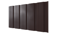 Профнастил К20 1195/1130x0,5 мм, 8017 шоколадно-коричневый глянцевый