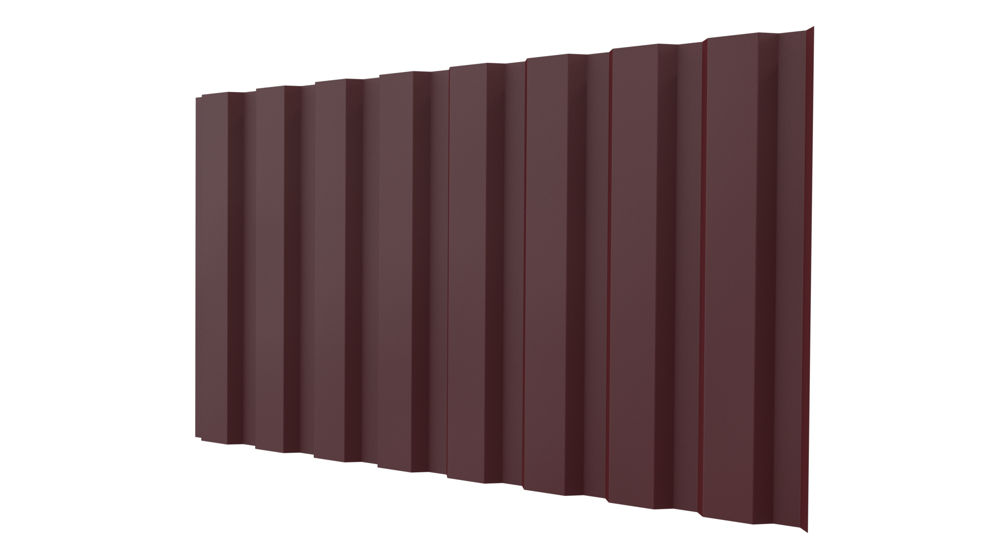 Профнастил С20A 1150/1100x0,45 мм, 3005 винно-красный матовый