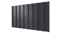 Профнастил С20B 1150/1100x0,5 мм, 7024 графитовый серый PUR Pruf