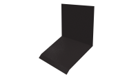 Планка примыкания верхняя к стене фальц 150x130x20 мм, 8019 серо-коричневый глянцевый