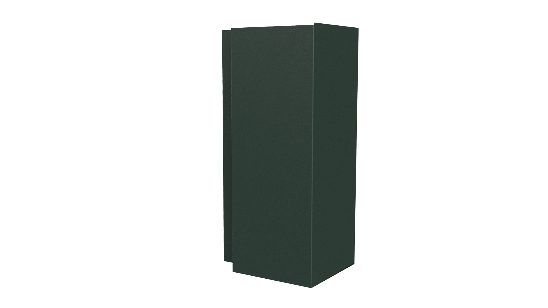 Планка угла наружного сложная Блок-хаус 110x110x2000 мм, 6009 пихтовый зеленый матовый