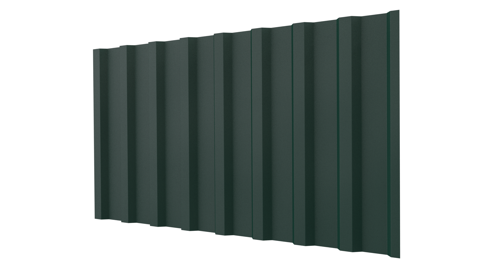 Профнастил С20B 1150/1100x0,45 мм, 6005 зеленый мох матовый