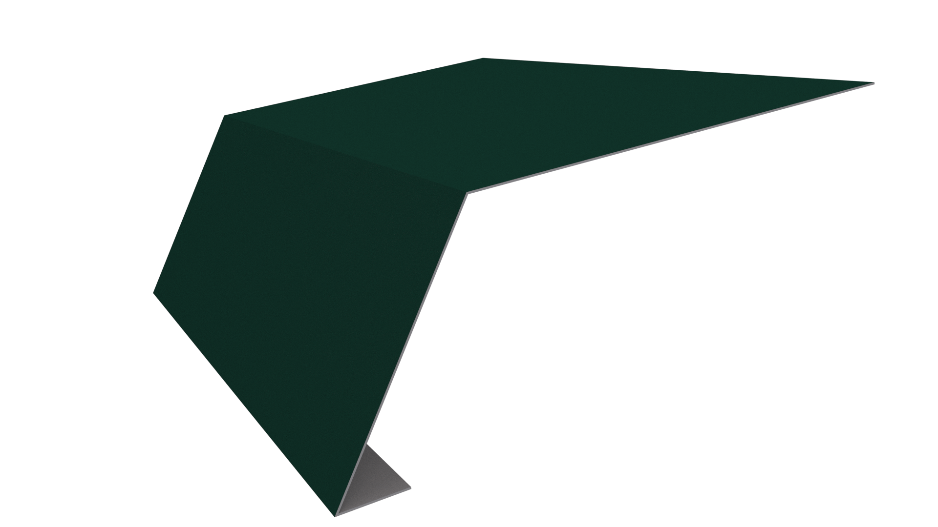Планка карнизная 100x65x2000 мм, 6005 зеленый мох глянцевый