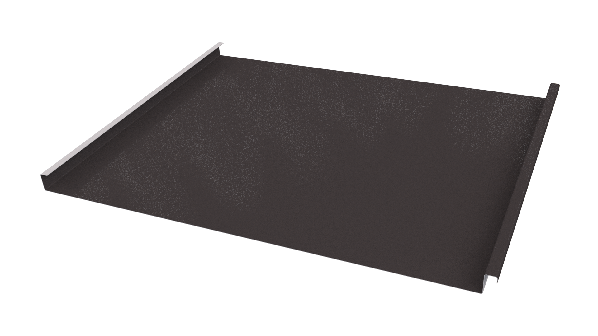 Фальцевая кровля 562/550x0,5 мм, 8019 серо-коричневый глянцевый