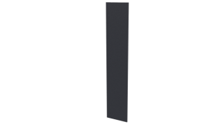 Крепежная планка 10x40x10 мм, 7024 графитовый серый матовый