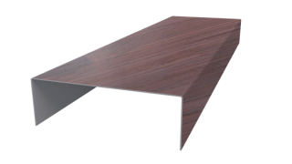 Декоративная накладка 20x60x20 мм, Античный дуб 3D