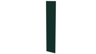 Крепежная планка 10x40x10 мм, 6005 зеленый мох глянцевый