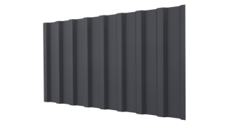 Профнастил С20B 1150/1100x0,45 мм, 7024 графитовый серый матовый