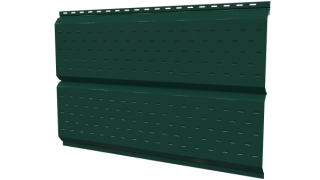 Софит Л-брус перфорированный 264/241x0,4 мм, 6005 зеленый мох глянцевый