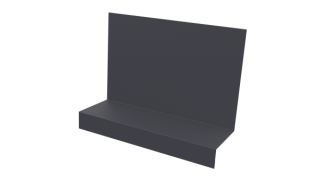 Примыкание боковое фальц 25x65x130 мм, 7024 графитовый серый PUR Pruf