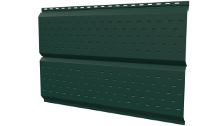 Софит Л-брус перфорированный 264/241x0,5 мм, 6005 зеленый мох матовый