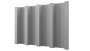 Профнастил Н60 902/845x0,45 мм, цинк