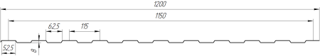 Профнастил С8 1200/1150x0,4 мм, цинк