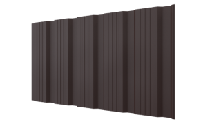 Профнастил К20 1195/1130x0,45 мм, 8017 шоколадно-коричневый матовый