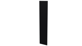 Крепежная планка 10x40x10 мм, 9005 черный янтарь матовый
