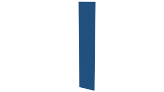 Крепежная планка 10x40x10 мм, 5015 небесно-синий глянцевый