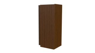 Планка угла наружного сложная Блок-хаус 110x110x2000 мм, Дуб Локарно 3D